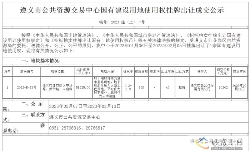 1.02亿元！中华路/新华路/中山路地下开发空间成交            </h1>(图1)